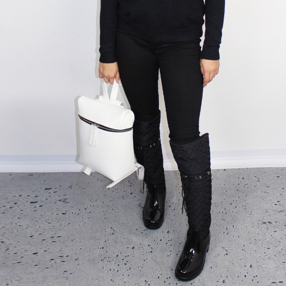 Furry Rain Boots - Picture 8 of 8